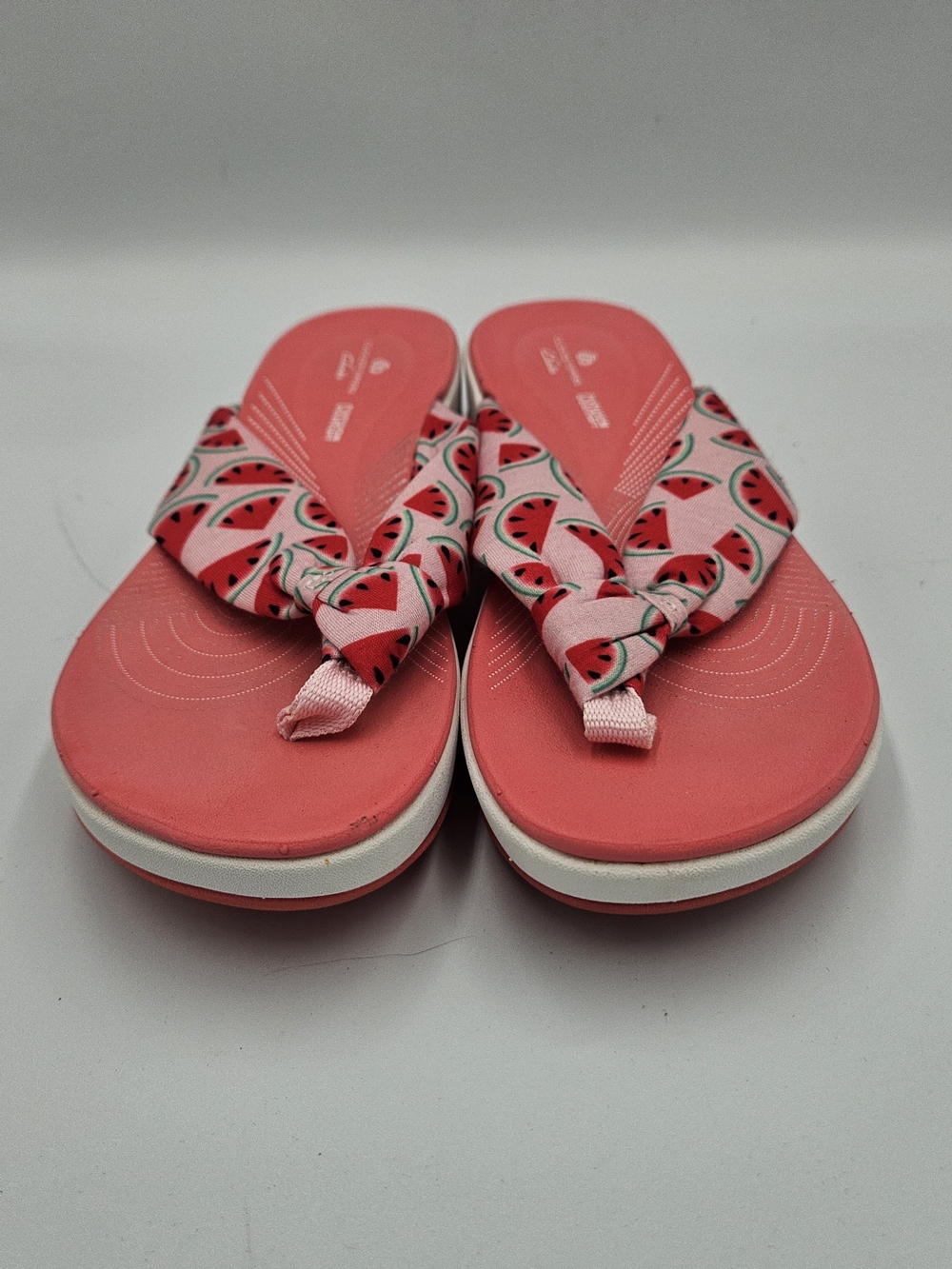 Clarks Pink Watermelon Sandals Size 6
